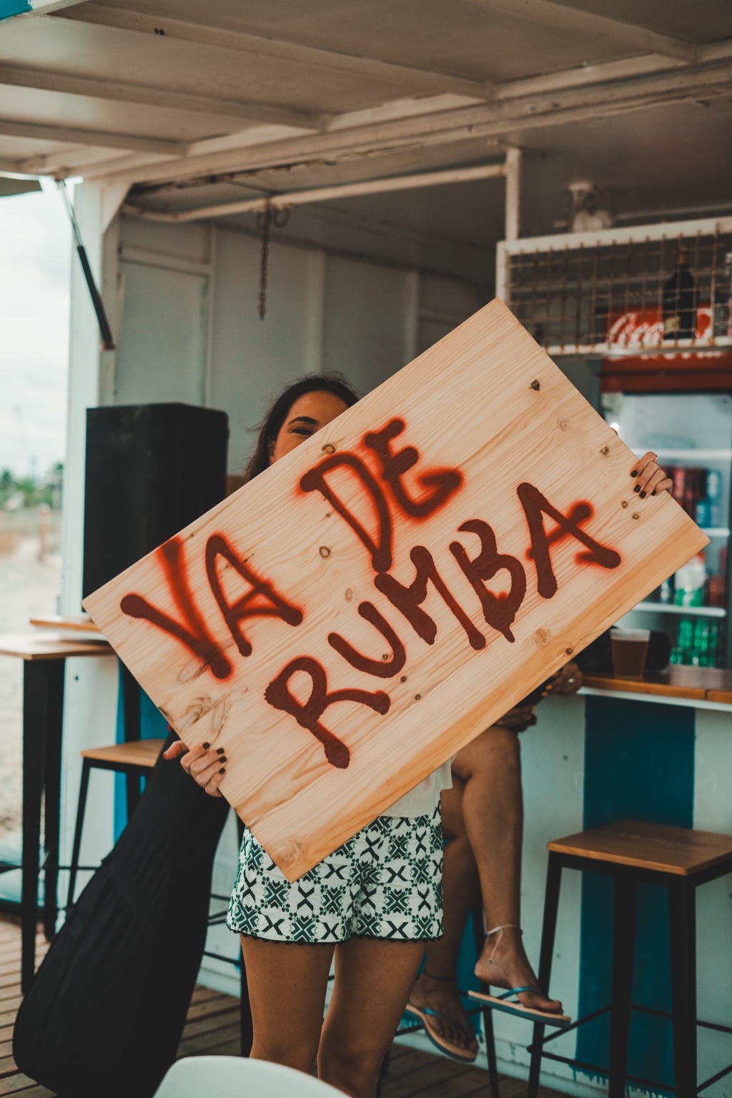 El cartel artesanal de Va de Rumba terminado